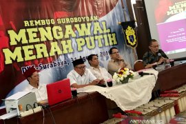 Kawal merah putih, sejumlah elemen di Surabaya sampaikan pernyataan sikap