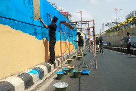 "Underpass" Unila diperindah dengan lukisan 3 Dimensi