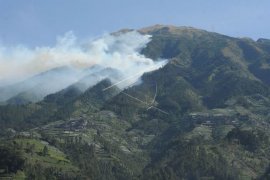 Kebakaran hutan gunung Merbabu