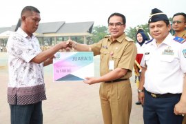Diselimuti Kabut Asap, Upacara Harhubnas Berlangsung Khidmat