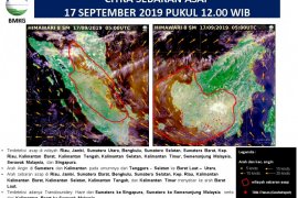 Asap Karhutla terdeteksi hingga Singapura dan Malaysia