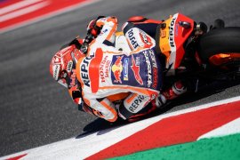 Marquez melesat FP1 GP Aragon