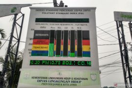 Kabut asap di Jambi pekat, kualitas udara berbahaya