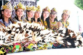 Upacara adat melamar Dayak Kenyah tampil di TIFAF