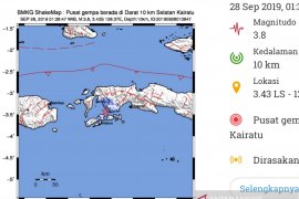 Serangkaian gempa kembali guncang Ambon