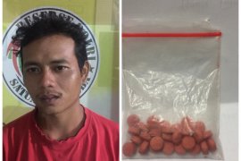 Satresnarkoba Polres Binjai tangkap penjual ikan miliki pil ekstasi