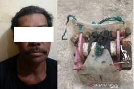 Polsek Kandangan tangkap pelaku penyetrum ikan