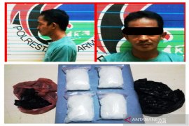 Satresnarkoba Banjarmasin sergap buruh serabutan hendak transaksi sabu 400 gram lebih
