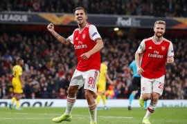 Liga Eropa, Arsenal gilas Liege, Frankfurt curi tiga poin dari Guimaraes