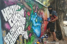 Prajurit Yonif 611/Awang Long juara lomba grafiti