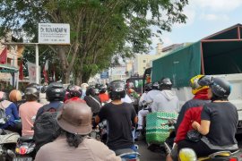 Kota Pontianak macet dampak penutupan Jembatan Kapuas II