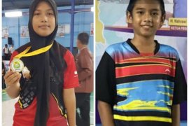 Ini dia dua pebulutangkis cilik Aceh ikut  seleksi PB Djarum
