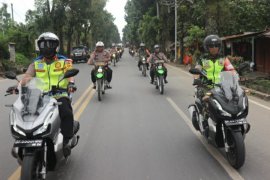 Tim gabungan keamanan patroli di Serbalawan Simalungun