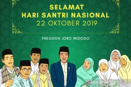 Presiden ucapkan Selamat Hari Santri lewat medsos
