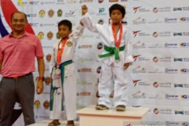 Atlet muda taekwondo Bangka Selatan raih medali emas Kejuaraan Internasional