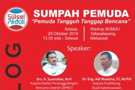 Empat pemateri siap bahas peran pemuda pada pengurangan risiko bencana