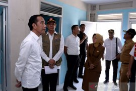 Tiba di Kota Palu, Jokowi tinjau pembangunan hunian tetap korban gempa