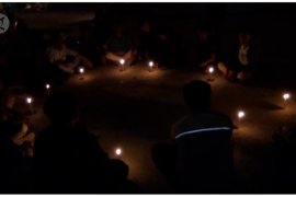 Doa Bersama Untuk Randi & Yusuf Di Lokasi Penembakan