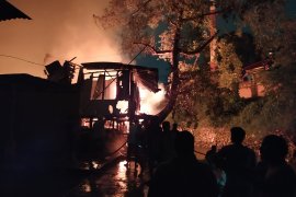 Kebakaran di Jalan S Parman Medan, lebih dari 40 rumah ludes terbakar