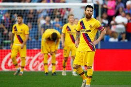 Barcelona tumbang di kandang Levante