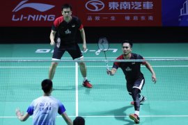 Ahsan/Hendra dihentikan Aaron/Soh di perempat final Fuzhou China Open 2019