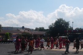 Atraksi Tari Nusantara warnai peringatan HUT ke-74 Brimob di Manado