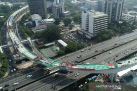 Konstruksi tersulit LRT tersambung, ini cuitan Presiden Jokowi