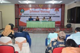KPK monev rencana aksi pencegahan korupsi terintegrasi di Sibolga