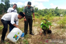 Suburkan tanaman bekas tambang di Dharmasraya, Kodim beri Bios 44