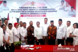 Hanya dua balon bupati yang sampaikan visi misi di Gerindra Labura