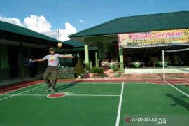 Kodim 0212 gelar kejuaraan takraw
