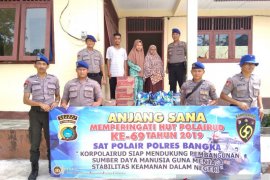 Satpolair Polres Bangka gelar Anjangsana ke panti Al Kautsar