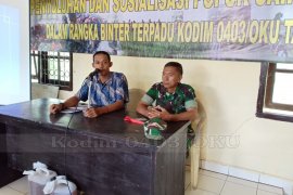 Kodim Ogan Komering Ulu  sosialisasi manfaat pupuk Bios 44