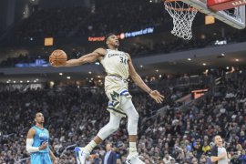 Antetokounmpo dan pemain Bucks bergabung dalam demo Milwaukee