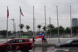 Hujan angin melanda Manila, bendera kontingen SEA Games 2019 diturunkan