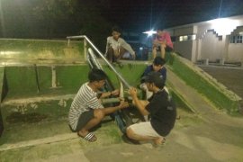 Skateboarder Tabalong lakukan perbaikan dan penambahan rintangan