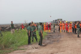 Tim Asistensi Pusterad saksikan simulasi latihan penangulangan bencana karhutla