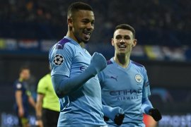 Jesus cetak trigol antar Manchester City lumat Dinamo Zagreb