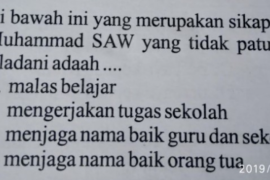 Soal ujian SD dinilai melecehkan Nabi Muhammad SAW viral di medsos