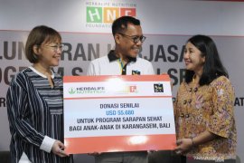 "Herbalife Nutrition Foundation" lakukan program "Sarapan Sehat" sasar SD di Karangasem-Bali