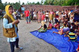 BPBD Maluku berikan terapi psikososial kepada warga di Pulau Haruku