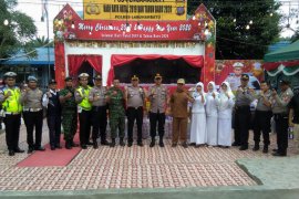 Kapolres Labuhanbatu lakukan  pengecekan Pos Pam Nataru di Labura