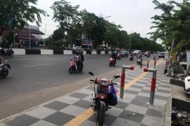 Trotoar A Yani Banjarmasin dipastikan rampung jelang akhir tahun