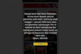 Sebelum diblokir, situs Indoxxi segera  tutup