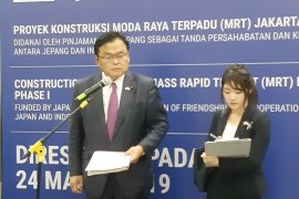 Japan minister hopes MRT to overcome traffic congestion in Jakarta