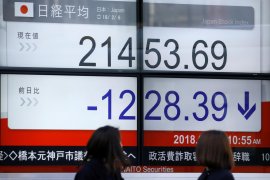 Saham-saham Jepang turun terimbas pasar Taiwan yang jatuh