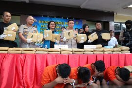 Empat pengedar 374 kg ganja asal Aceh diringkus polisi di Jakarta Selatan