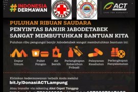ACT bersama  Gaspool Lampung galang dana peduli banjir Jabodetabek