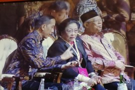 Presiden dan Wapres hadiri Rakernas PDIP di Jakarta