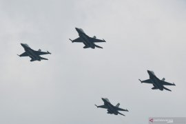 Cegah COVID-19, upacara HUT TNI AU terapkan "phyisical distancing"